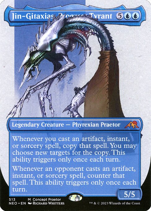 Jin-Gitaxias, Progress Tyrant Kamigawa- Neon Dynasty Concept Praetors Frame
